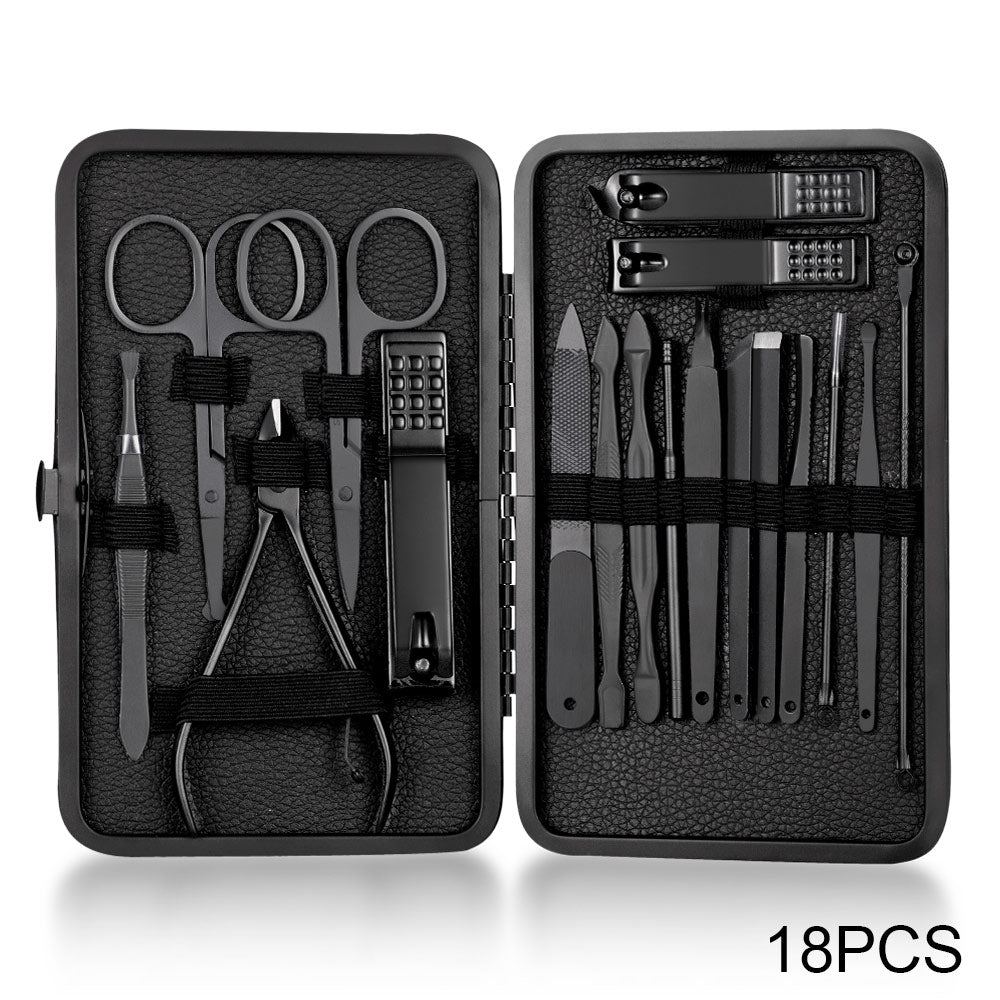 18-Piece Stainless Steel Manicure & Pedicure Set