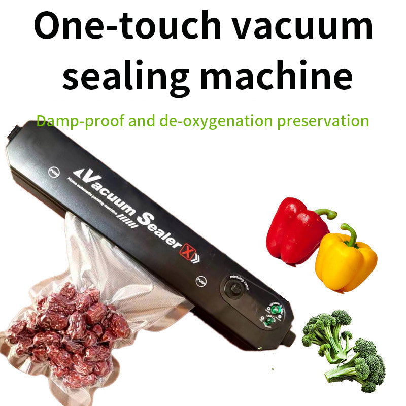 Home Vacuum Machine Food Mini Vacuum Preserving Machine Portable Packaging Automatic Small Plastic Sealing Machine