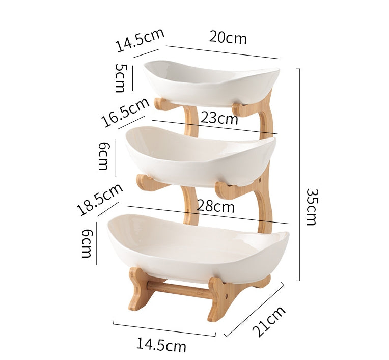 Multi-Tier Decorative Fruit & Snack Tray