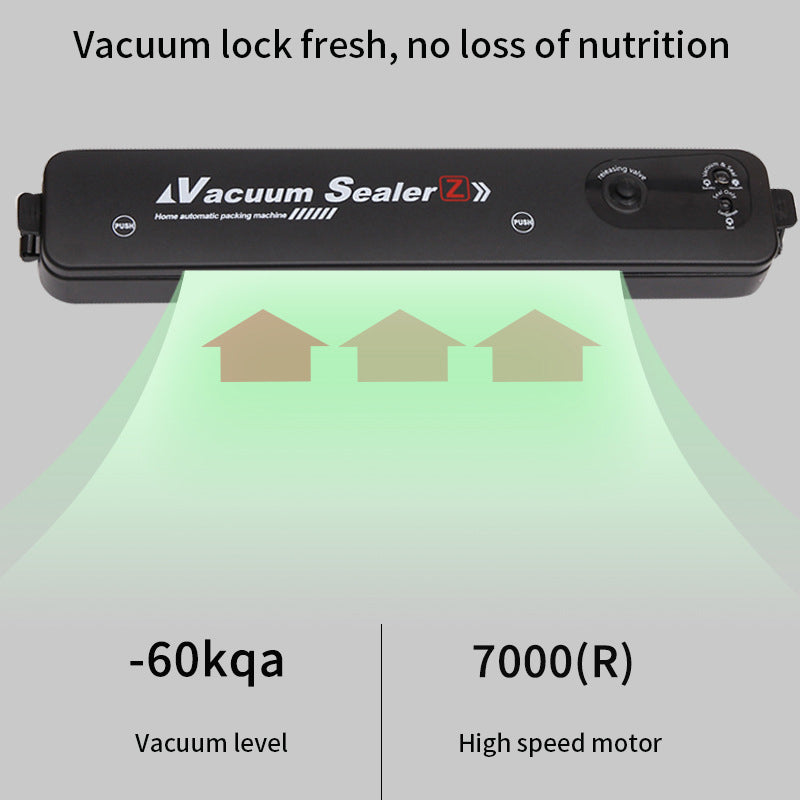Home Vacuum Machine Food Mini Vacuum Preserving Machine Portable Packaging Automatic Small Plastic Sealing Machine